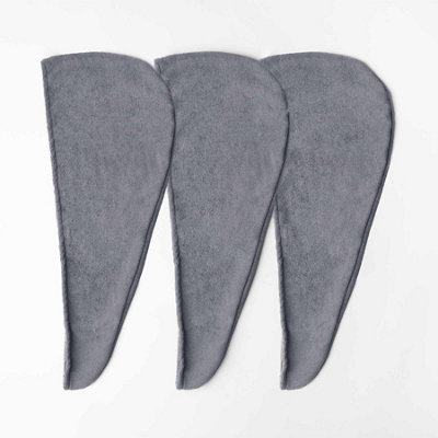 3 Pack Microfibre Hair Wrap Towel - 4