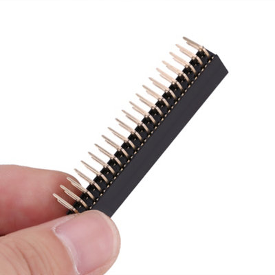 3-Pack of 2x20 Pins 2.54mm Dual Row Right Angle Female Headers for Raspberry Pi