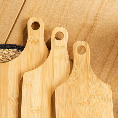 3 Pack Of Wooden Serving Boards Chopping Set Kitchen Charcuterie Platter