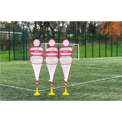 3 PACK Pop-Up Football Mannequin Set - NO POLE OR BASE - Fold Away Defender