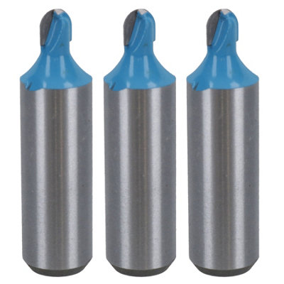 3 Pack TCT Cove Box Router Bit 6mm D 3.2mm Radius Cut Cutting Tool 1/2 ...