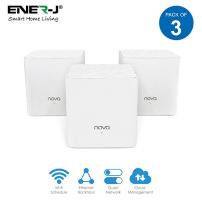 3 Pack Tenda Nova Whole Home Mesh WIFI System for Smart Home