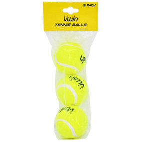 3 PACK Trainer Tennis Balls - Mid-Bounce Practice Training Court Set
