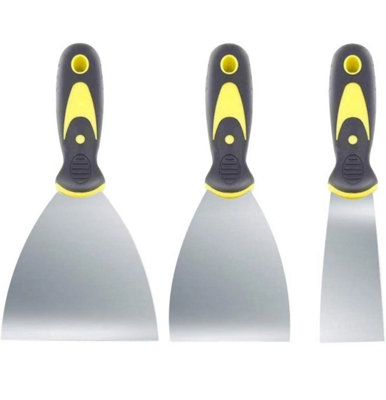 3 Pack Wallpaper Scraper Tool Set Multi Purpose Paint Adhesive Remover
