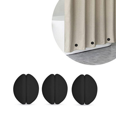 3 Pairs Shower Curtain Strong Magnetic Silicone Block