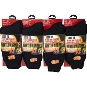 3 Pairs Winter Warmer Socks Thermal Warm Walking Thick Wool 4-7 Unisex 2.4 Tog