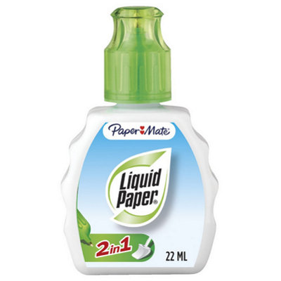 3 Paper Mate 22ml Two In One Correction Liquid Small Office and School Pack