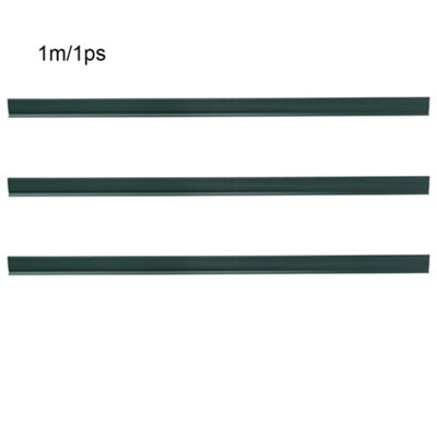 3 Pcs Green PVC Garden Panel Slats Fence Fence - 6