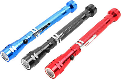 3 PCS LED Telescoping Pick Up Tool, Flexible Neck