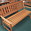 3 Person 149cm Wide Traditional Wooden Garden Bench Seat