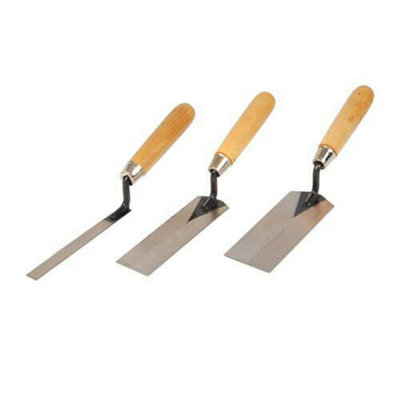 3 Piece 13mm 51mm Margin Trowel Set Edging Textured Coating Plastering Ceilings