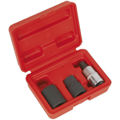 3 Piece Brake Caliper Socket Set - 1/2" Sq Drive - Suits Bendix & Girling Brakes