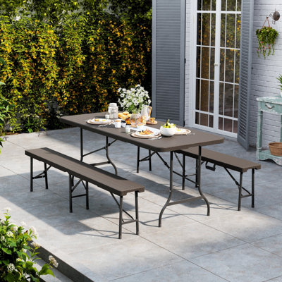 Outdoor store trestle table