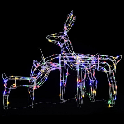 3 Piece Christmas Light Display Reindeers 229 LEDs - 3