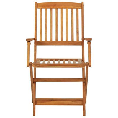 3 Piece Folding Bistro Set solid Acacia Wood - 9