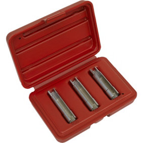 3 Piece Glow Plug Socket Set - 8mm 9mm & 10mm Sockets - Remove & Install Plugs