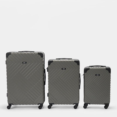 3 Piece Set Of Suitcase Luggage Hard Shell Travel Case Bag