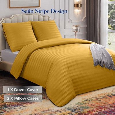 3-Piece Stripe Duvet Cover Luxury Hotel Quality Quilt Cover With Pillowcase Anti Allergic Single Double King S.King Sizes Bedding