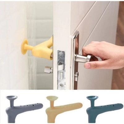 3 Pieces Anti Static Door Handle Covers Silicone Anti Collision