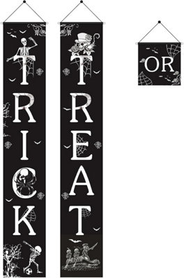 2 Ghirlande Banner Con Teschi Glitterati Per Halloween – Decorazione Gotica Per Festa, Compleanno E Baby Shower