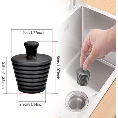 Stainless Steel Bath Tub Drain Stopper With Easy Grip Handle - Kitchen & Bathroom Use