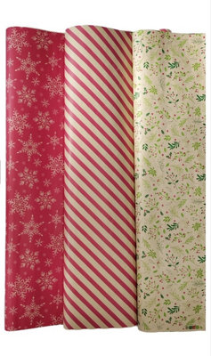 Dot and Stripe Recycled Wrapping Paper -   Recycled wrapping paper,  Wrapping paper, Recycled paper