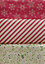 3 Recyclable Christmas Wrapping Paper Kraft Brown 3M 70cm Snowflake Holly Stripe