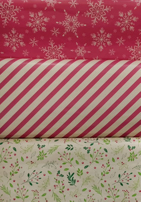 Christmas Wrapping Paper Red Brother Sister Design Studio Christmas ...