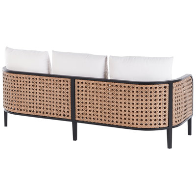3 Seater Aluminium Garden Sofa Off-White MONTEFALCO - 6
