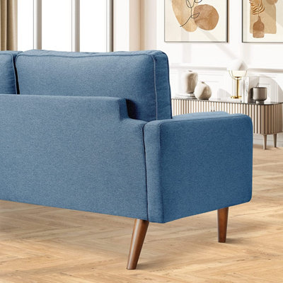 Blue comfy deals couch