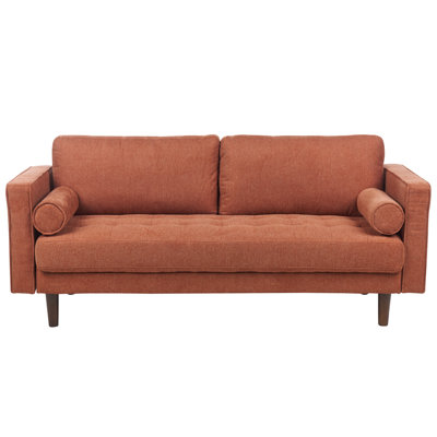 3 Seater Fabric Sofa Golden Brown NURMO