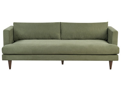 3 Seater Fabric Sofa Green JARPEN