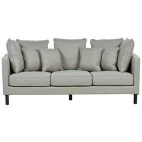 3 Seater Fabric Sofa Grey FENSTAD