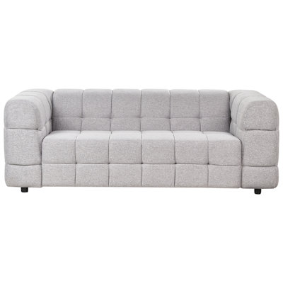 3 Seater Fabric Sofa Grey MULLOLA