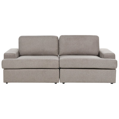 3 Seater Fabric Sofa Taupe ALLA