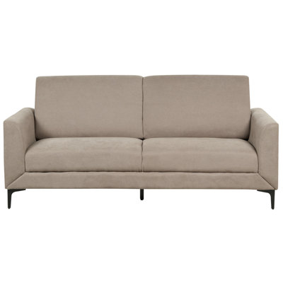 3 Seater Fabric Sofa Taupe FENES