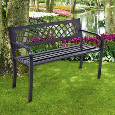 3-Seater Garden Bench (with cover) - H75xW119xD53cm