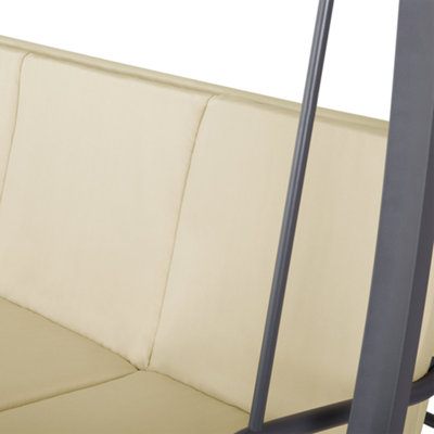 3 Seater Garden Swing Beige GARBO - 7