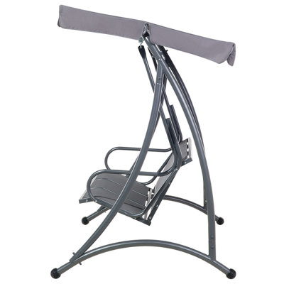 3 Seater Garden Swing Grey BOGART - 4