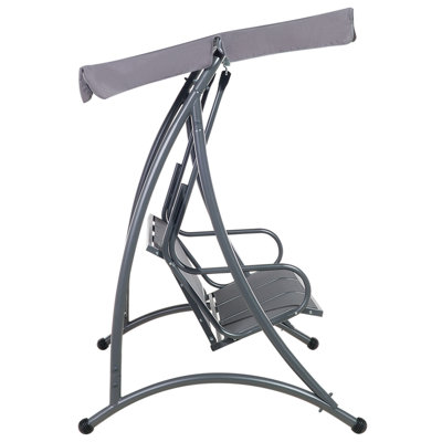 3 Seater Garden Swing Grey BOGART - 5