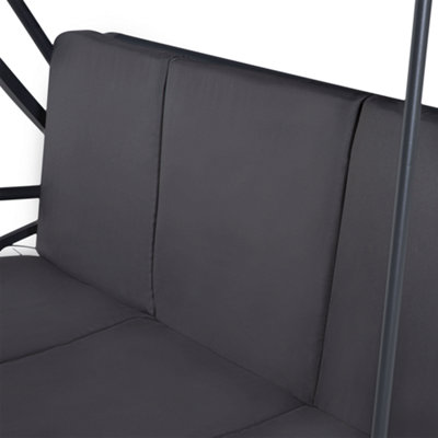 3 Seater Garden Swing Grey GARBO - 8