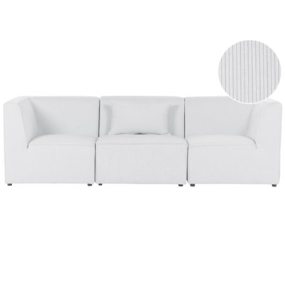 3 Seater Modular Jumbo Cord Sofa Off White LEMVIG