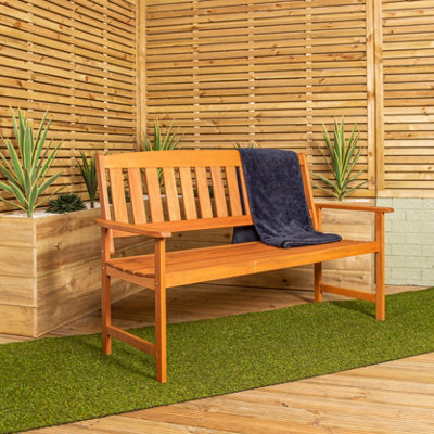 3 Seater Outdoor Traditional Wooden Garden Patio Bench