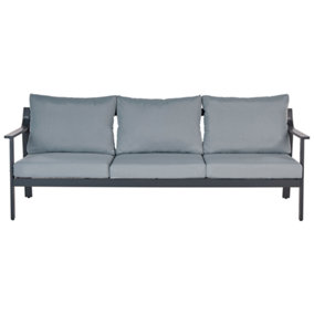 3 Seater Sofa 3 Seater Dark Grey KIATO