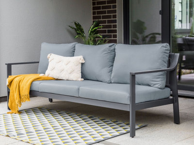 3 Seater Sofa 3 Seater Dark Grey KIATO