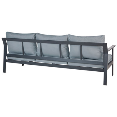 3 Seater Sofa 3 Seater Dark Grey KIATO - 5