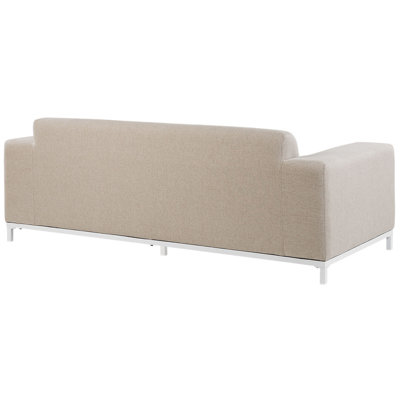 3 Seater Sofa 3 Seater Fabric Beige ROVIGO - 5