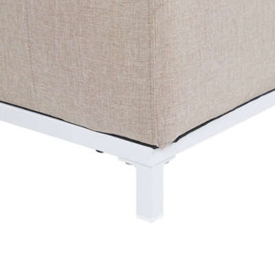 3 Seater Sofa 3 Seater Fabric Beige ROVIGO - 7