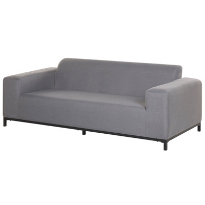 3 Seater Sofa 3 Seater Fabric Grey ROVIGO - 4