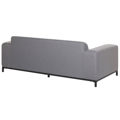 3 Seater Sofa 3 Seater Fabric Grey ROVIGO - 5